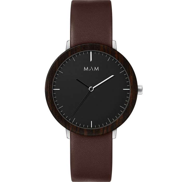 Reloj Mam MAM627 Unisex Analogico Cuarzo con Correa de Cuero