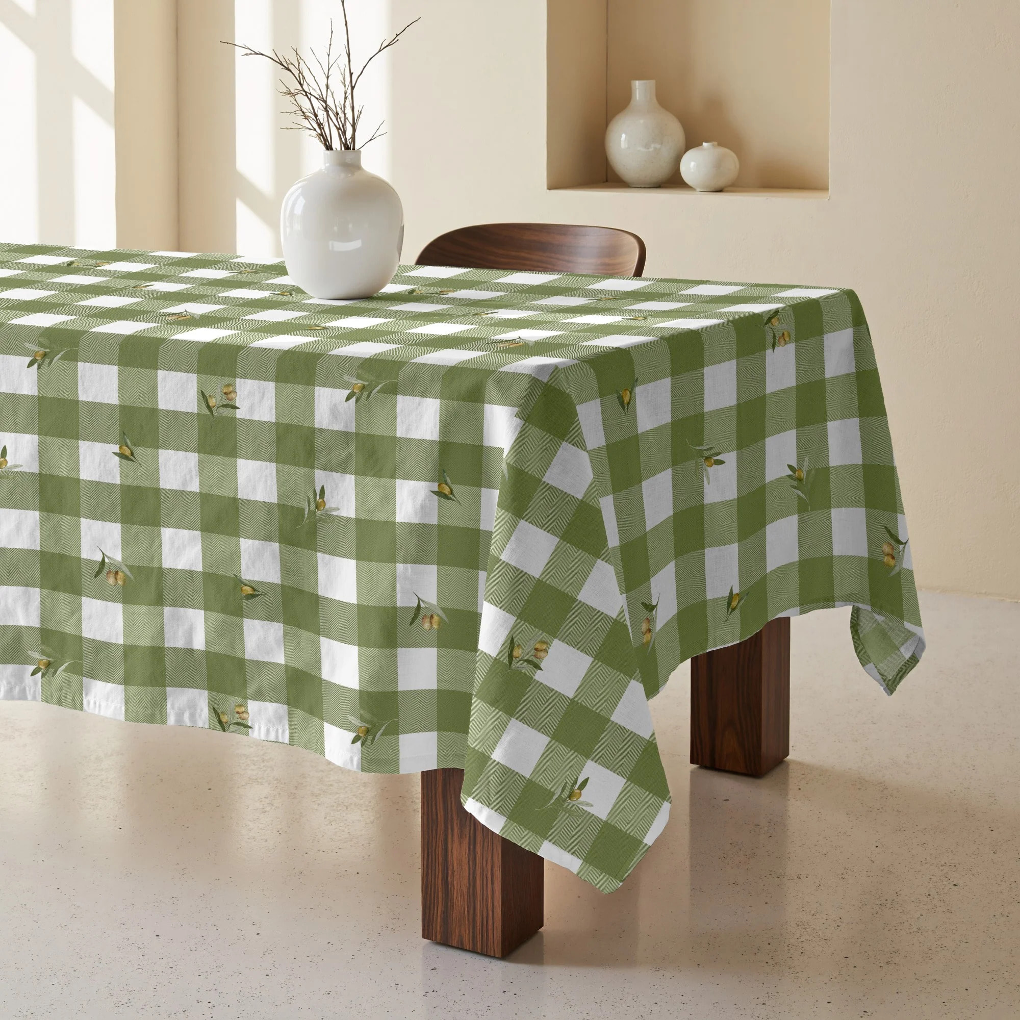 Nappe anti-taches 100% coton Asier