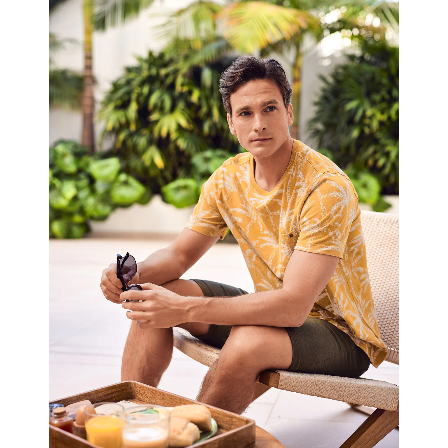 Camiseta Manga Corta Mostaza - Lagoa