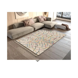 YEBEL Alfombra bereber blanco, varias medidas disponibles.