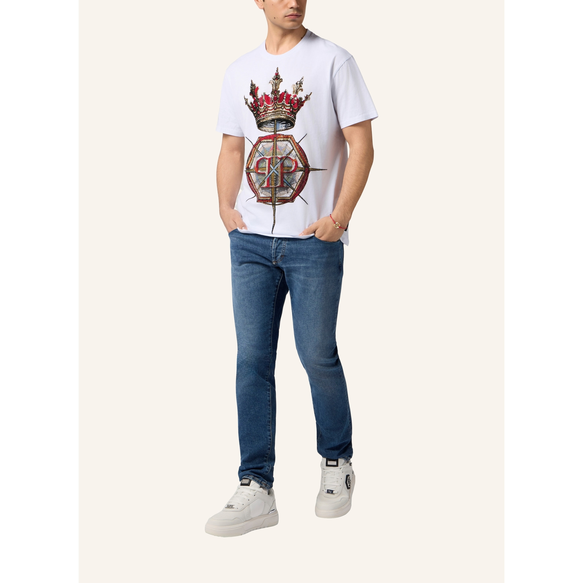 PHILIPP PLEIN Camiseta Cuello Redondo Ss