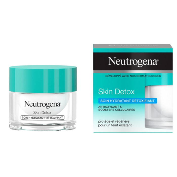Pack de 3 - Neutrogena Skin Detox Soin Hydratant Détoxifiant Anti Pollution 50Ml