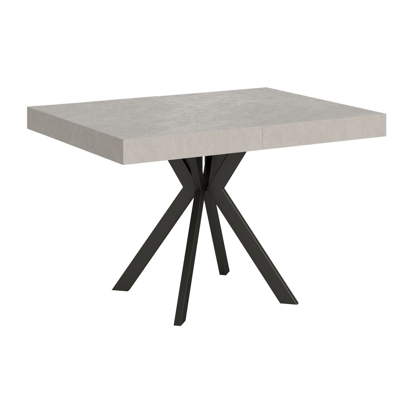 Tavolo allungabile 80x120/204 cm Dolcezza Cashmere gambe antracite