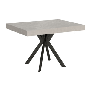 Tavolo allungabile 80x120/204 cm Dolcezza Cashmere gambe antracite