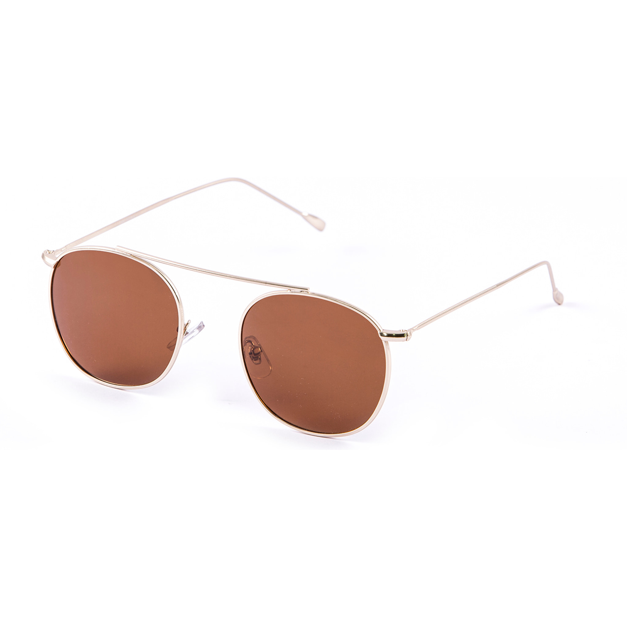 Gafas de sol PALO ALTO ATLANTA - Metal dorado / Plana marrón
