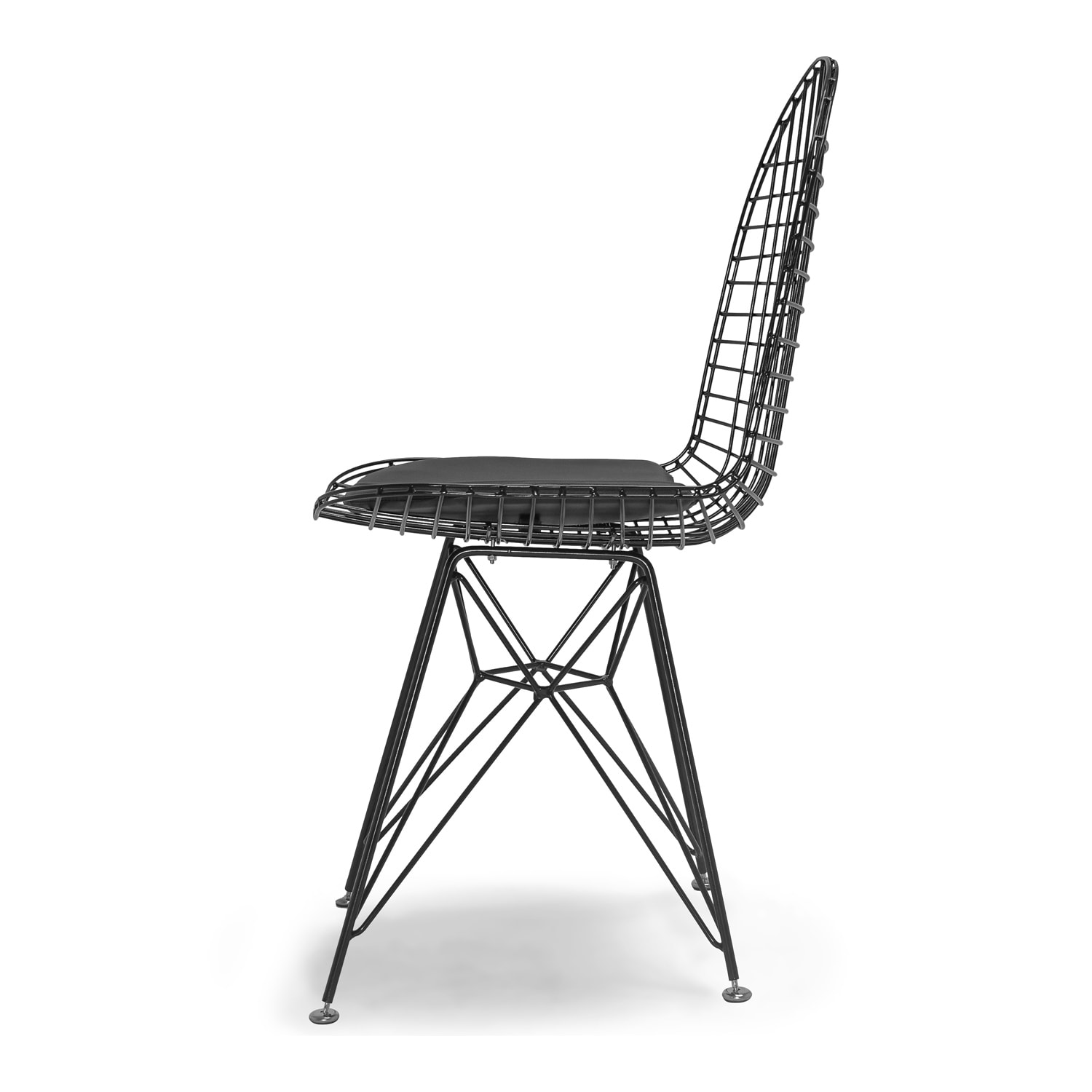 COPENAGHEN - Set di 2 sedie in metallo con design industrial. Set di 2 sedie da pranzo, ufficio, studio. Colore bianco o nero