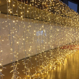 Guirnalda de iluminación navideña con led blanco cálido