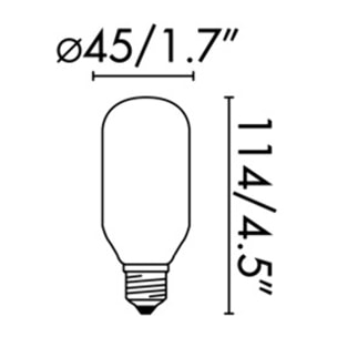 Bombilla T45 MATE LED E27 5W