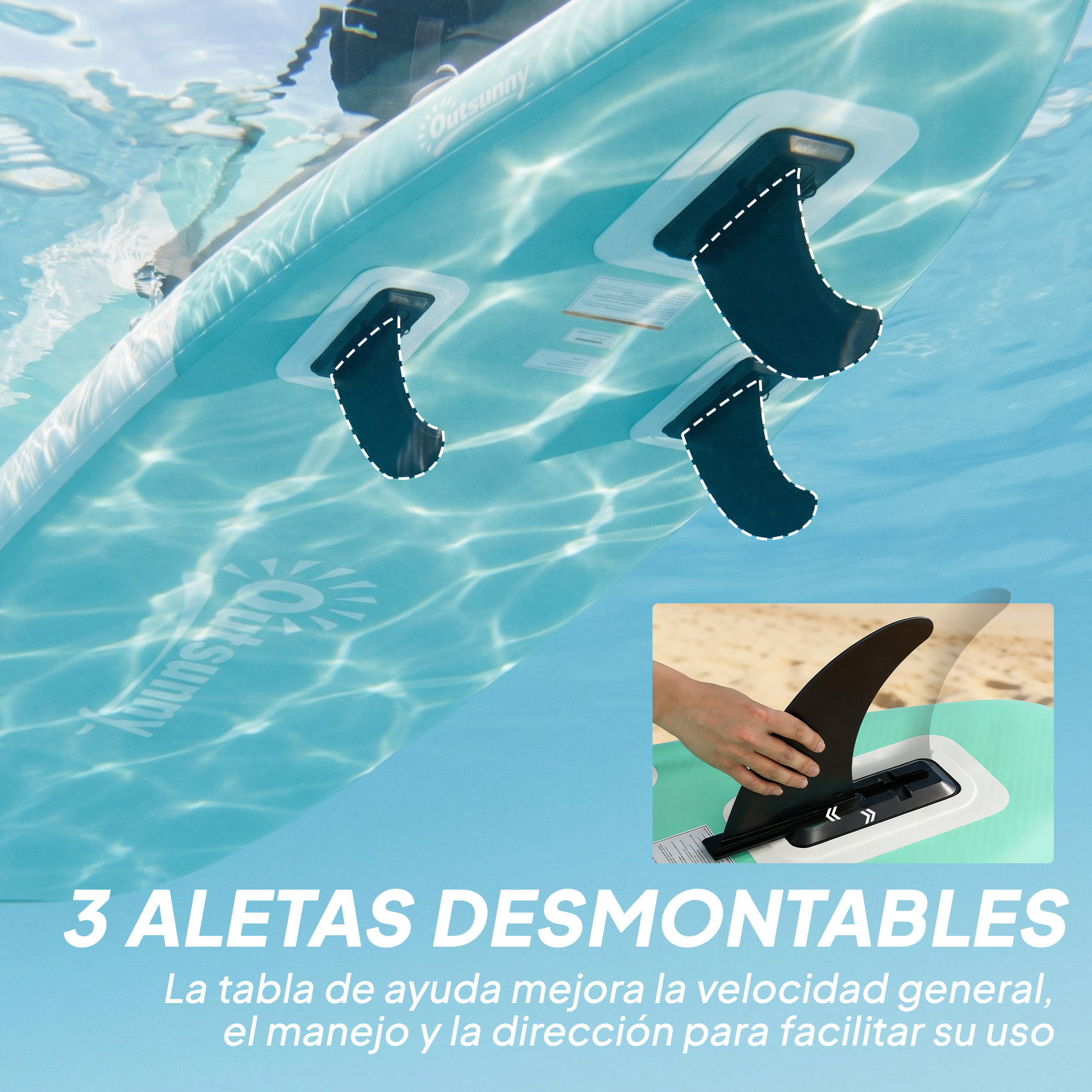 Tabla Paddle Surf Hinchable con Accesorios, 335 cm, Remo Convertible, Asiento, Aletas, Stand Up Paddle Board con Superficie Antideslizante, Bomba, Mochila y Funda, Carga 180 kg, para Adultos