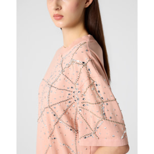PHILIPP PLEIN T-Shirt Dress Spiderweb Strass