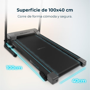 Cecotec Tapis de Course Pliable DrumFit WayHome 1000 Runner Sprint. 600 W, de 1