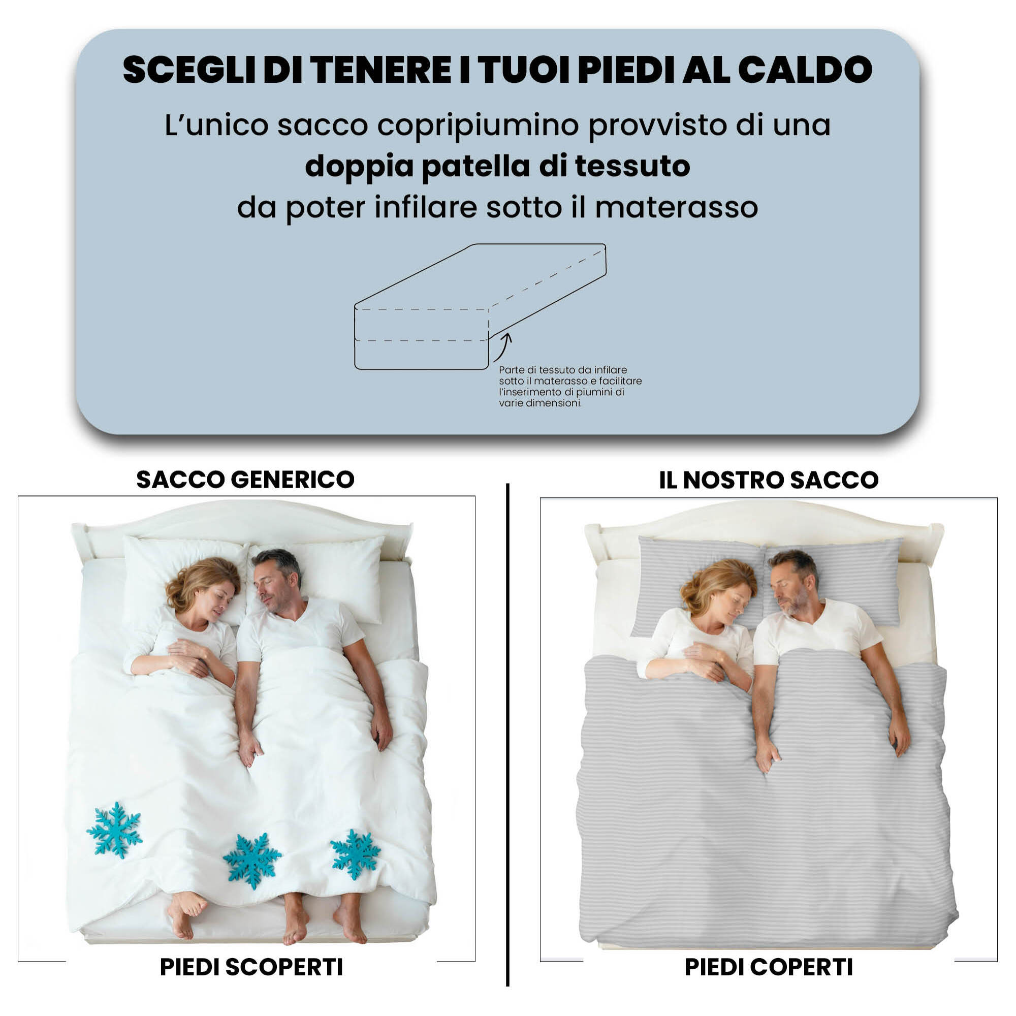 PARURE COPRIPIUMINO SATIN STRIPES, 100% Raso di Poliestere, Made in Italy, No Stiro - GRIGIO