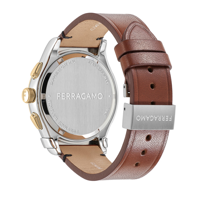 Ferragamo Quartz Chronograph Watch Kz-1927 Chrono 42Mm-Fw