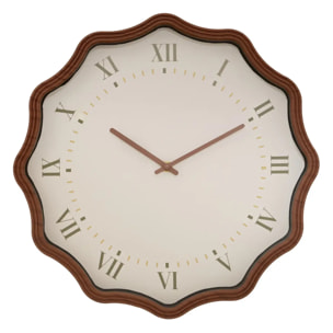 Horloge Mona D.38cm marron