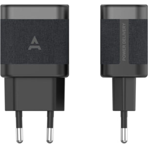 Chargeur secteur ADEQWAT 30W USB-C PowerDelivery Noir