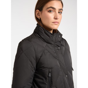 Elena Mirò - Plumífero de nailon mate - Negro