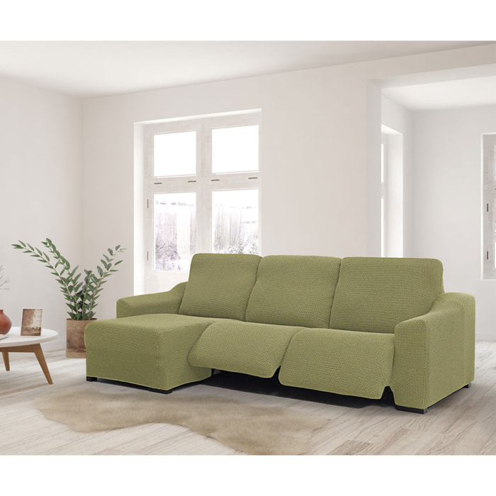 Funda para Chaise Longue izquierda (visto de frente ) brazo corto SÚPER ELÁSTICA con RELAX modelo HELENA