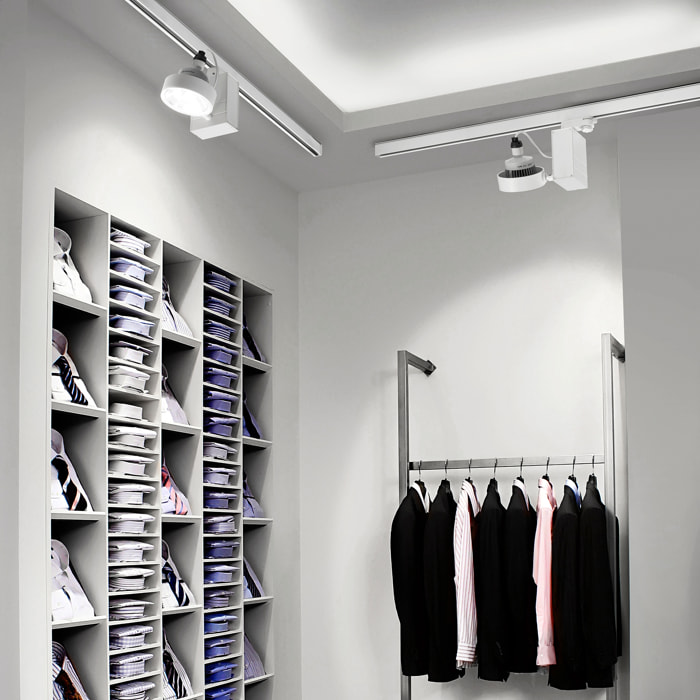 Forlight Proyector Ip20 Key Model Round Gu10 15W Blanco