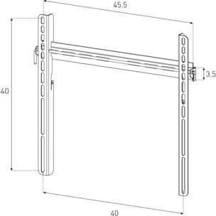 Support mural TV SONOROUS 43 a 75 pouces - WMTV 400F