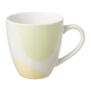 J-Line tasse Tache - porcelaine - mix - 6 pièces