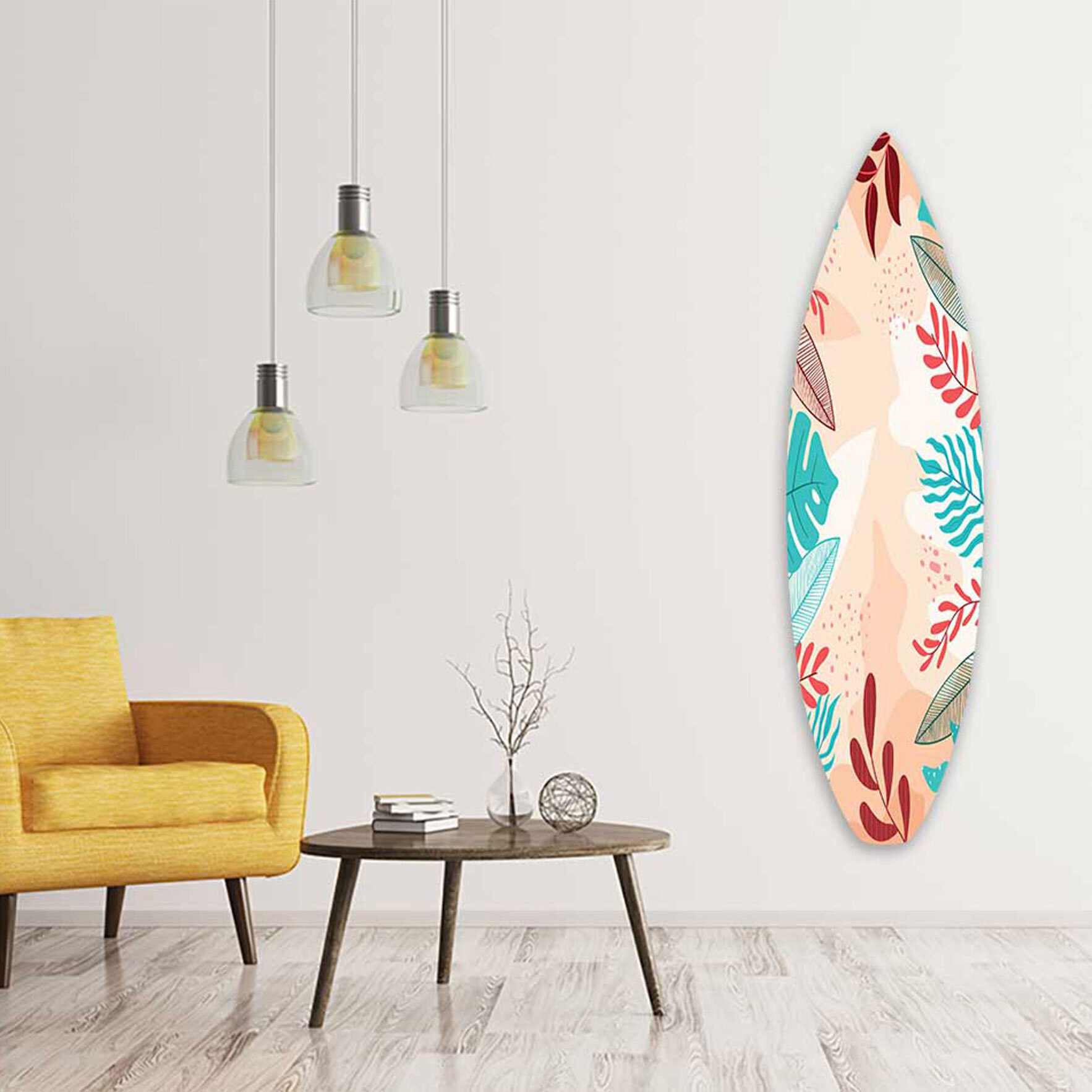 Planche de surf décorative california girl Tableau alu Dibond