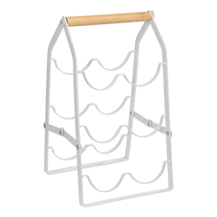 Range-bouteilles pliant Balm blanc 6 bouteilles