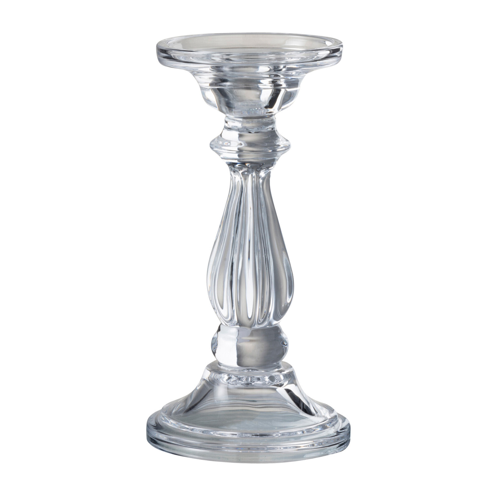 J-Line chandelier/Bougeoir Tibo - verre - transparent - small