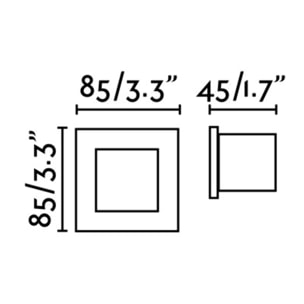FROL Lampe encastrable nickel mat