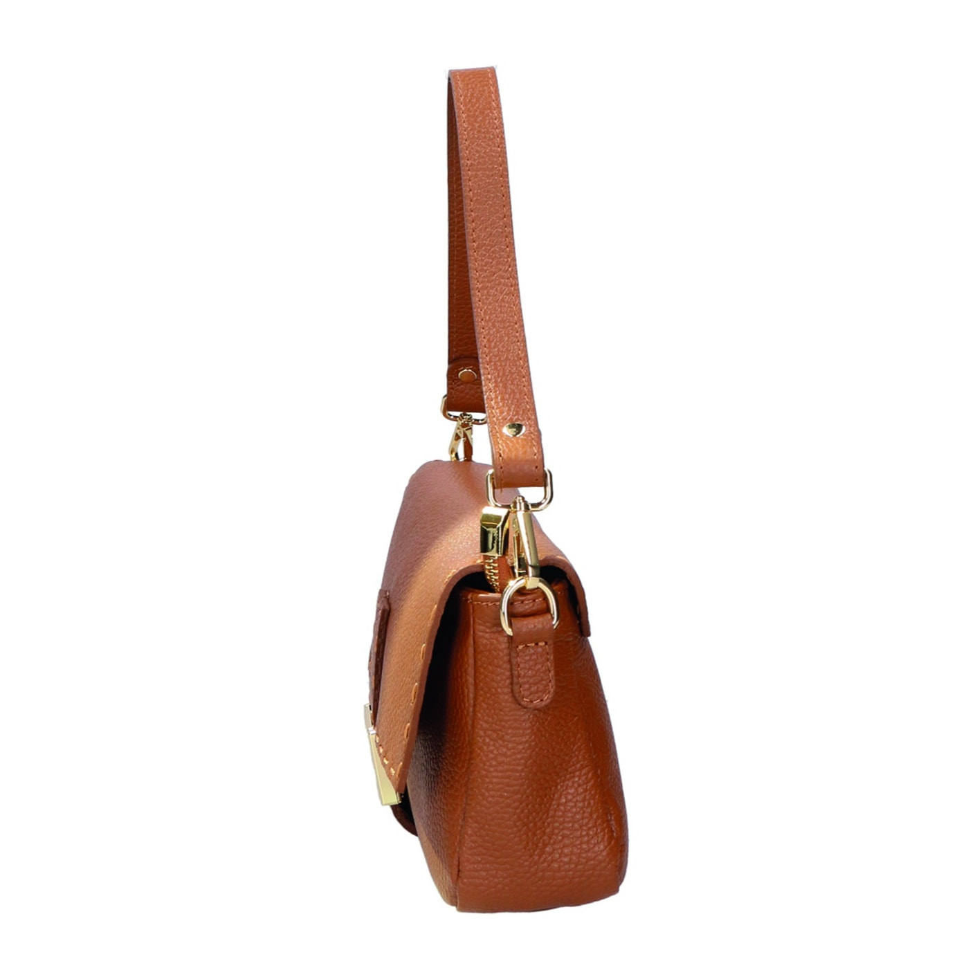 Borsa a spalla da donna - Modello Wally - Vera pelle - 29.0 x 13.0 x 9.0 cm