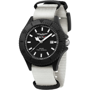 Orologio Sector SAVE THE OCEAN Tessuto Bianco