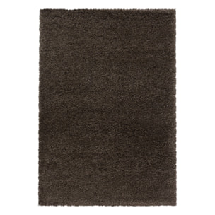 FLUFFY - Tapis shaggy uni à poils longs Marron