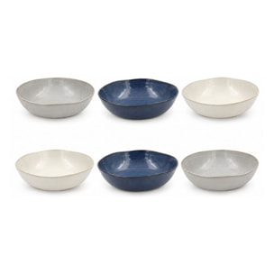 Lot de 6 assiettes creuses, OIA