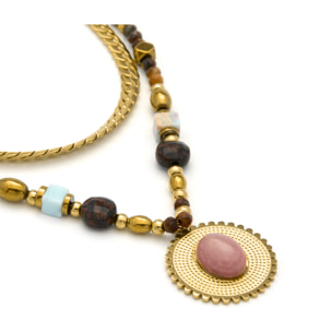 Collar Abako acabado oro amarillo 18k