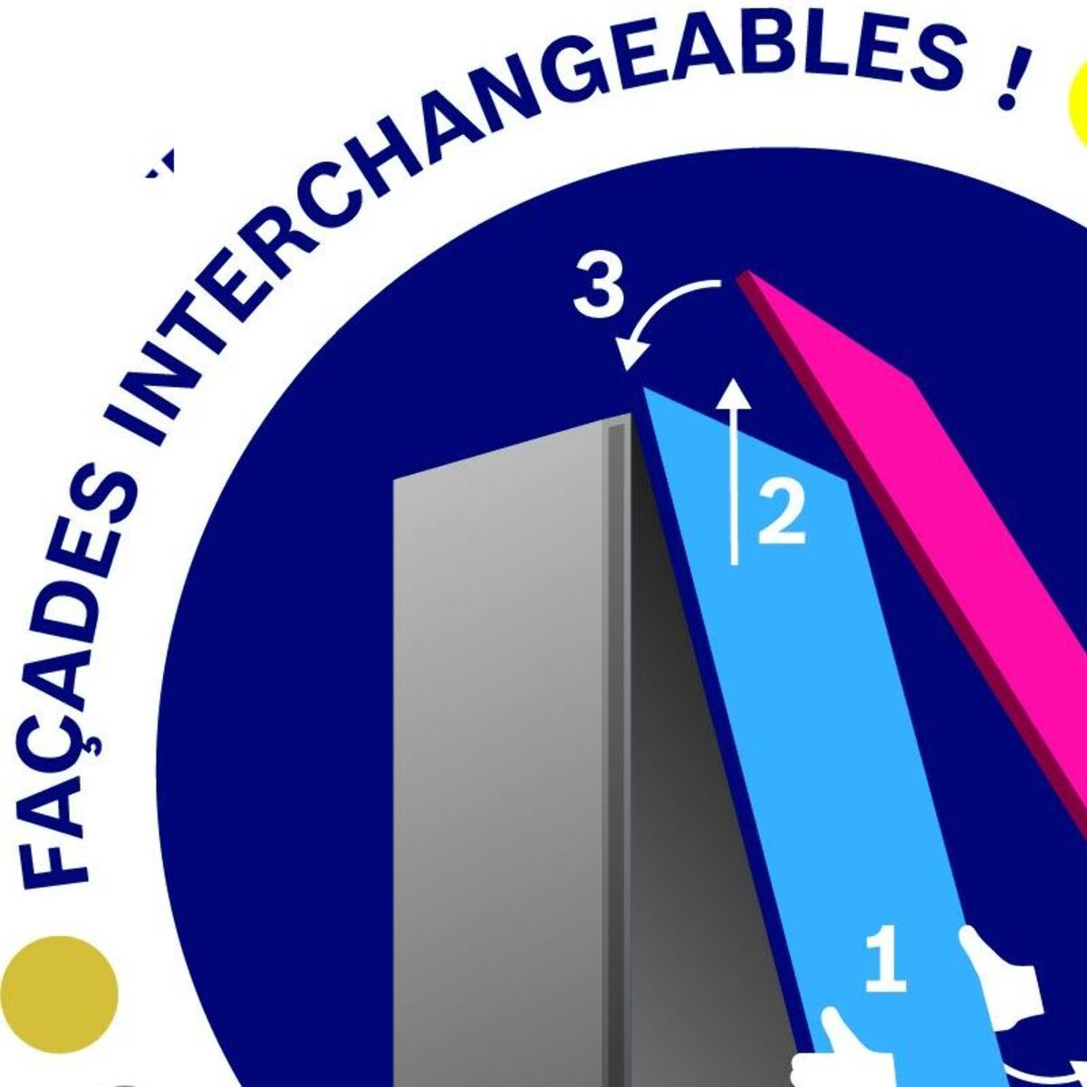 Panneau d'habillage BOSCH VARIOSTYLE CERISE KSZ1BVR00
