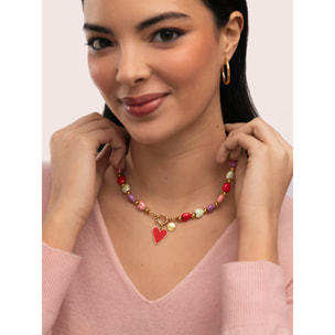 Collana l'Amour à Paris Color Acciao Placcato Oro