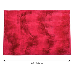 Alfombra de chenille para baño, Color Fucsia (60 x 90 cm) - MSV.