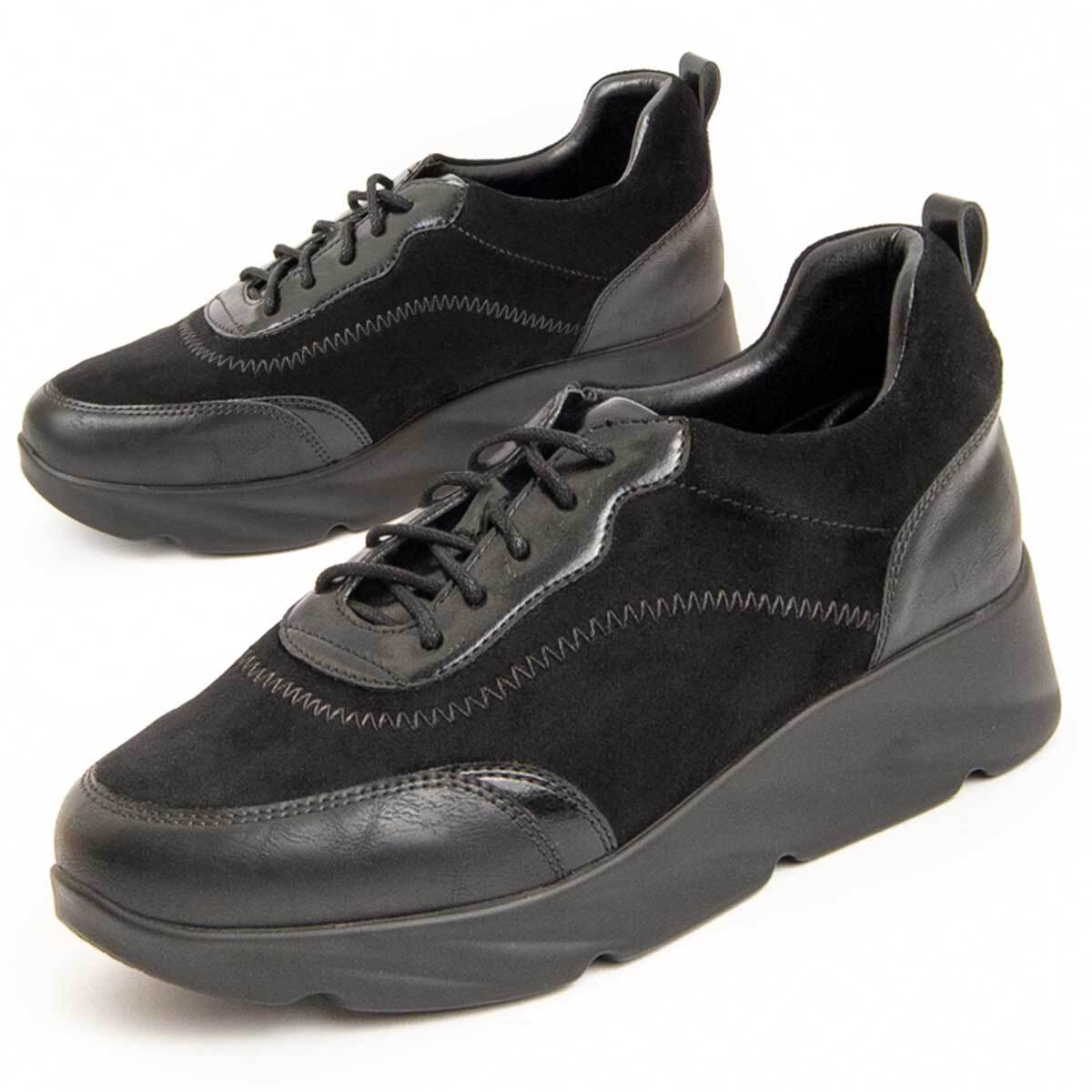 Sneaker De Plataforma - Negro - Altura: 4 Cm