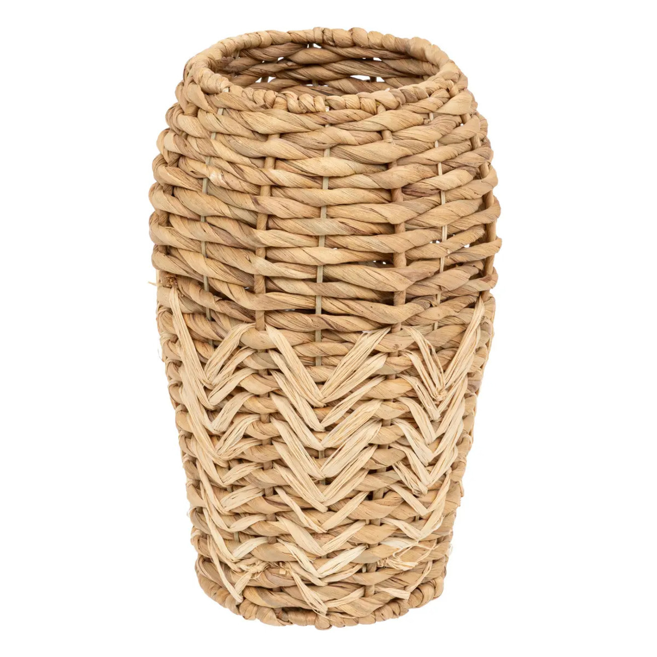 Vase rond jacinthe d'eau H35cm marron