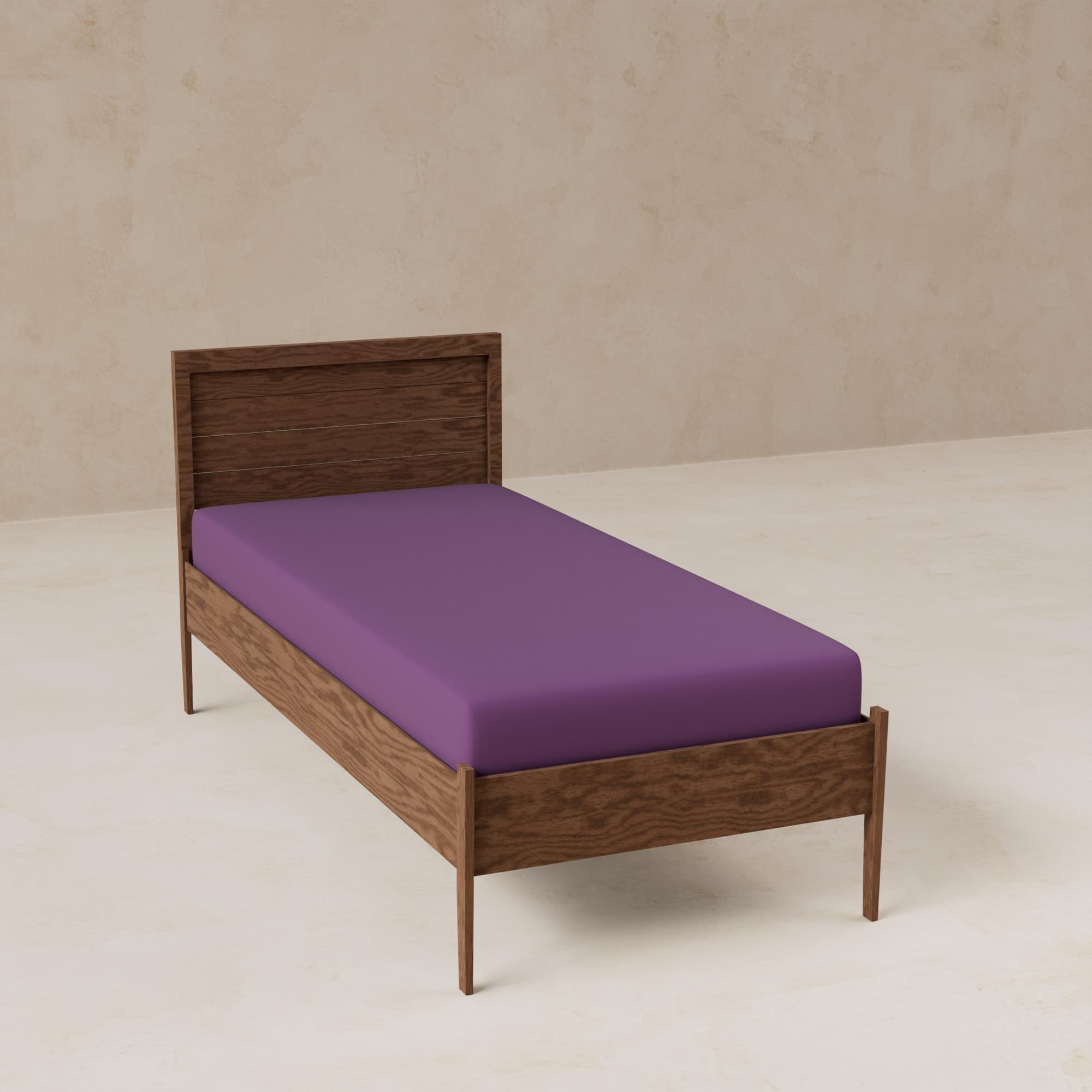 Sábana bajera para cama en color púrpura rainbow benetton