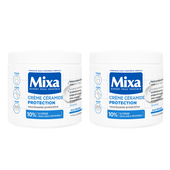 Mixa Crème Céramide Protection 400ml lot de 2