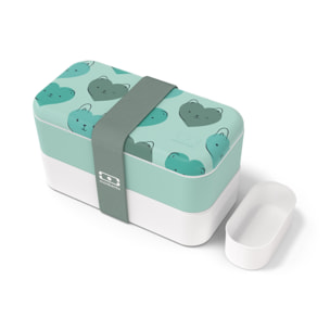 Lunch box 2 compartiments Original 1L Made in France vert So Cute