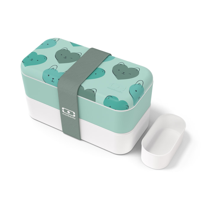 Lunch box 2 compartiments Original 1L Made in France vert So Cute