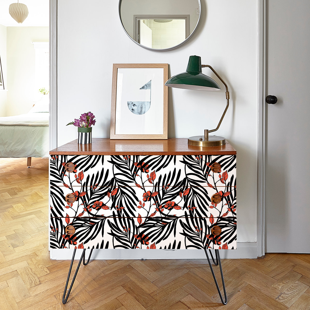Sticker meuble tropical kobea 60 x 90 cm
