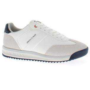 Armata di Mare Scarpe Uomo Sneakers Casual Stringate con Soletta Rimovibile in Memory Foam AMU 1D943 Off White