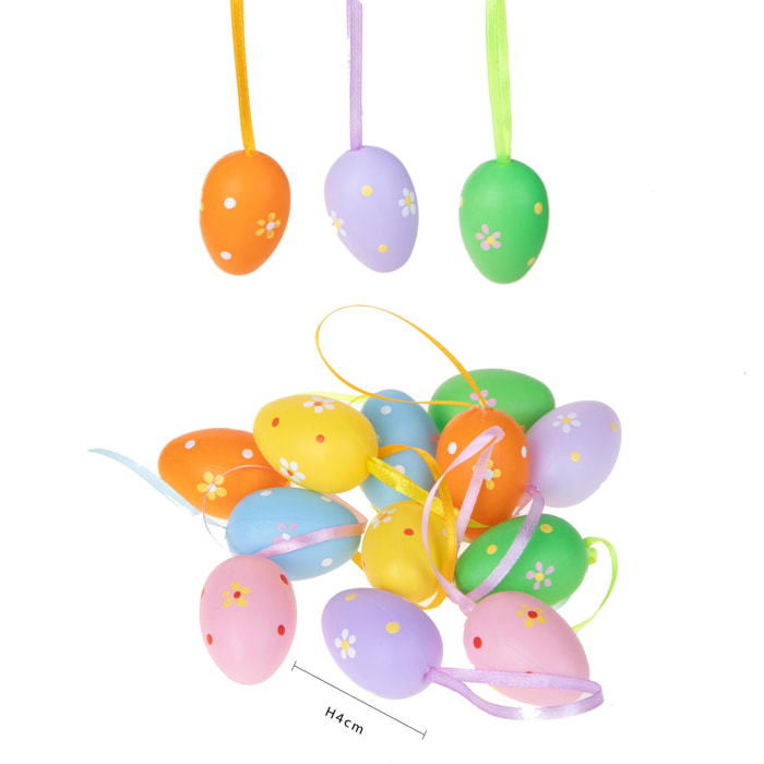 Uova da appendere assortite conf. 12pz - 4 confezioni - Colore: Assortite - Bianchi Dino