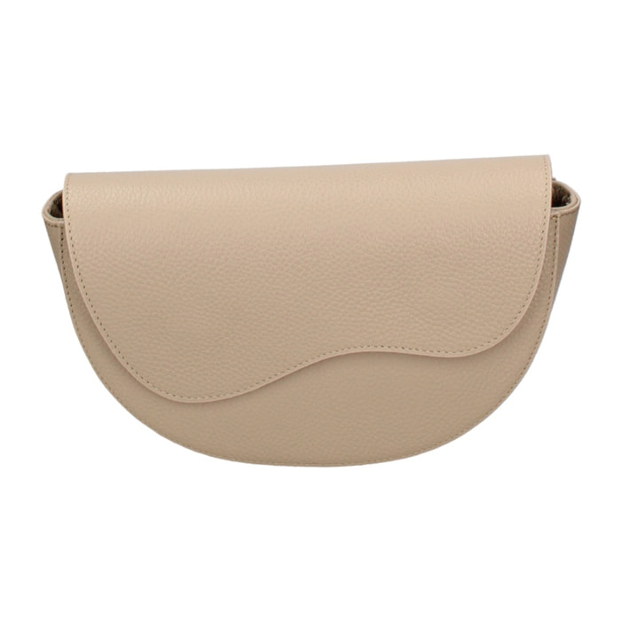 Marsupio da donna in vera pelle - Modello False - Made in Italy - 25.0 x 15.0 x 9.0 cm