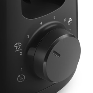 Grille-pain PHILIPS HD2590/90 Toaster noir Daily, 1 fente longue, 830W