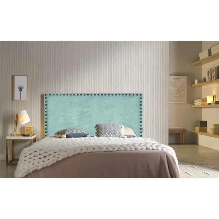 Cabecero Lirio Tela Agua Verde 130