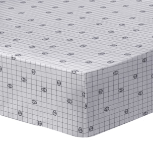 Drap-housse imprimé 100% coton, SPIDERMAN HOME HERO