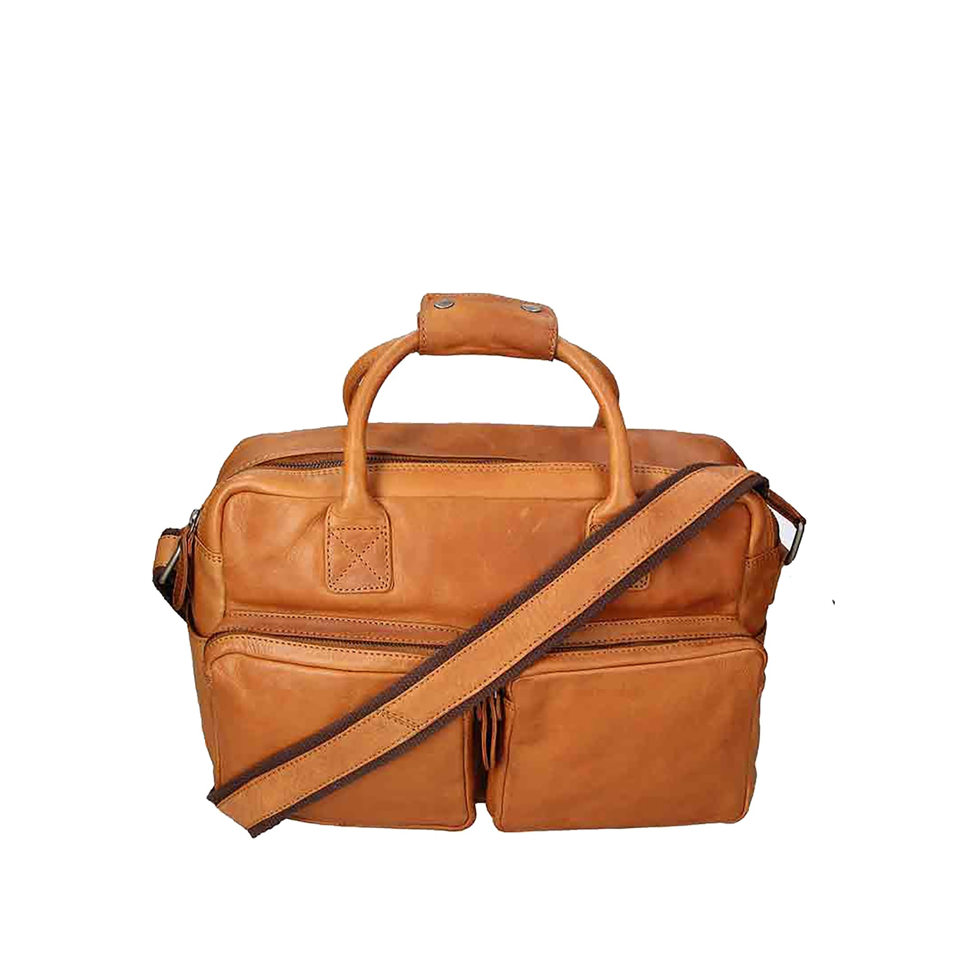 Borsa a mano da uomo - Modello False - Vera pelle di vitello - 40.0 x 30.0 x 10.0 cm
